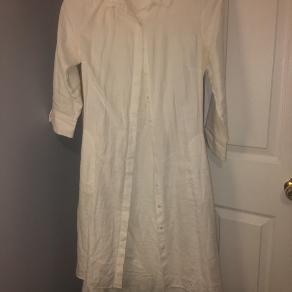 Linen Saks high low dress. - Picture 2 of 8